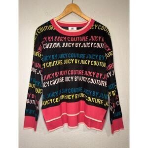 Juicy Couture logo sweater Y2K M